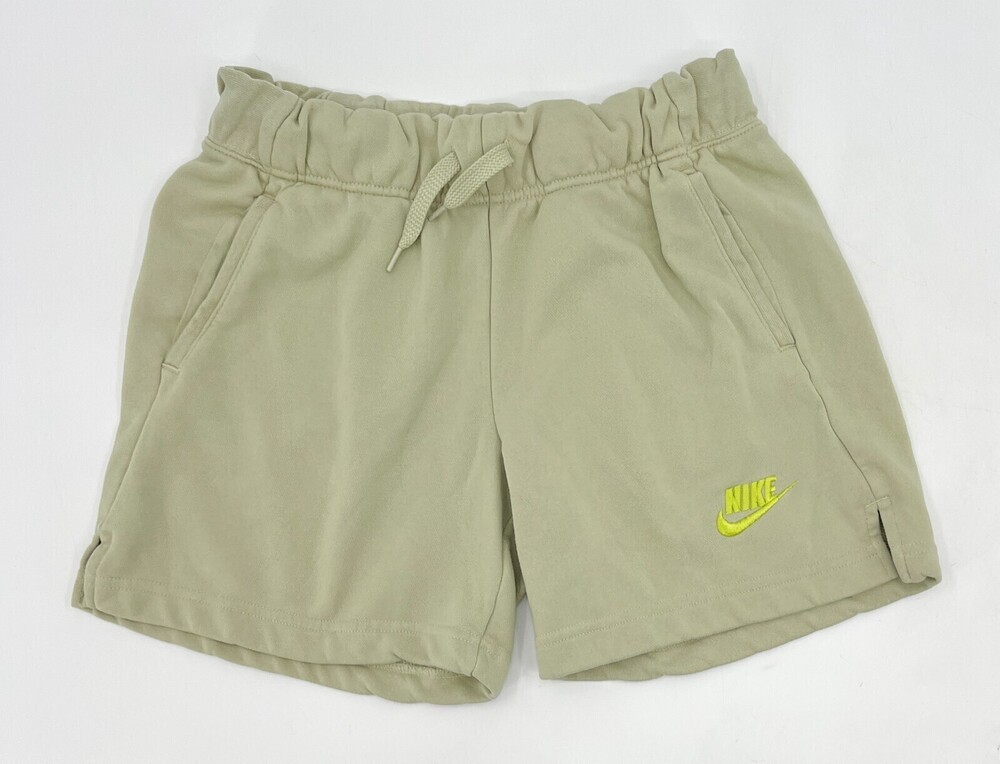 Nike Shorts Girls Youth Extra Large Green Sweatshorts Pull-on Active Workout